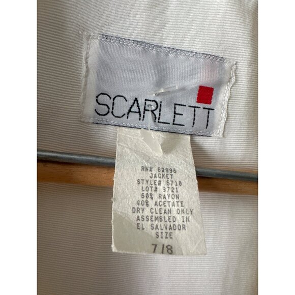 NWT Women’s 7/8 Scarlett Ivory Two-Piece Blazer & Skirt Set Old Money Academia - Picture 6 of 11